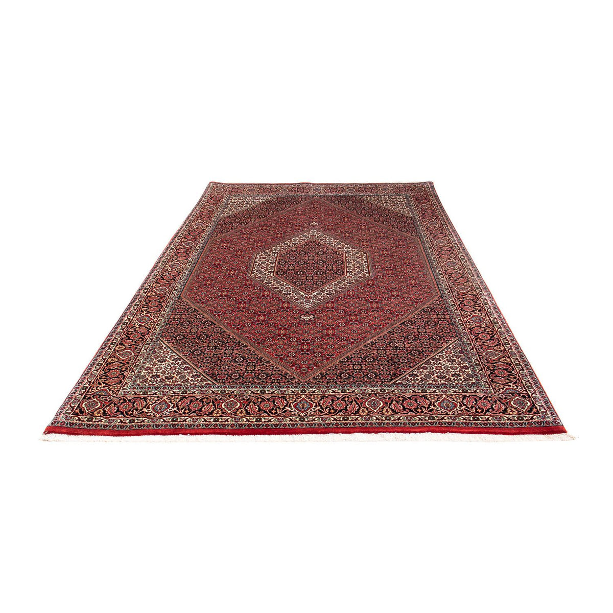 Tapis persan - Bidjar - 250 x 170 cm - rouge foncé
