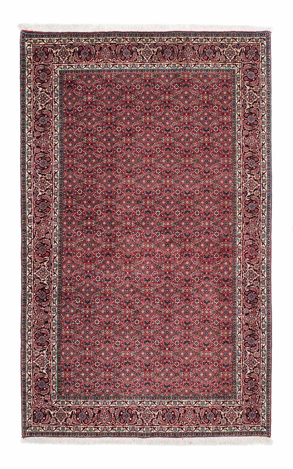Tapis persan - Bidjar - 212 x 130 cm - rouge clair