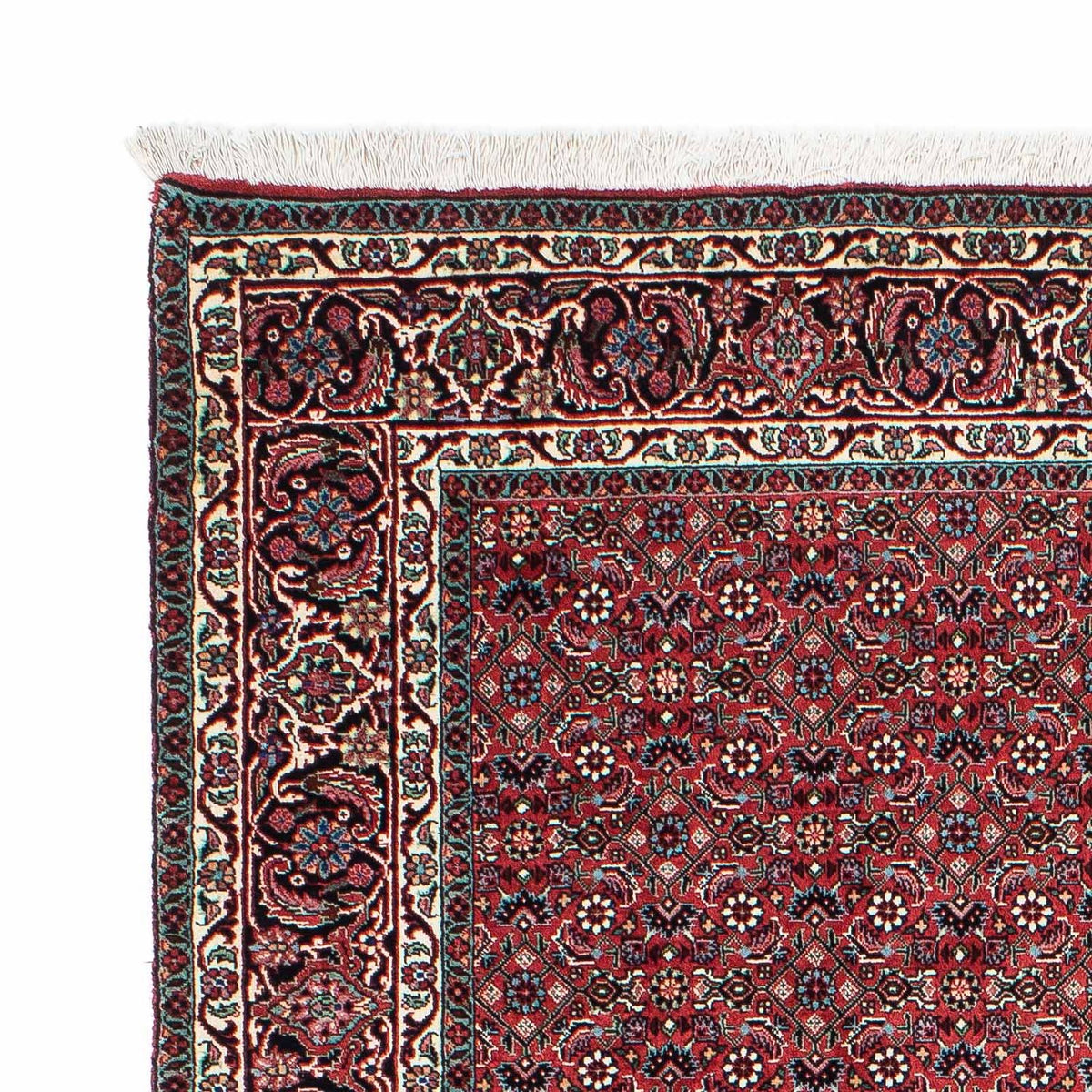 Tapis persan - Bidjar - 212 x 130 cm - rouge clair