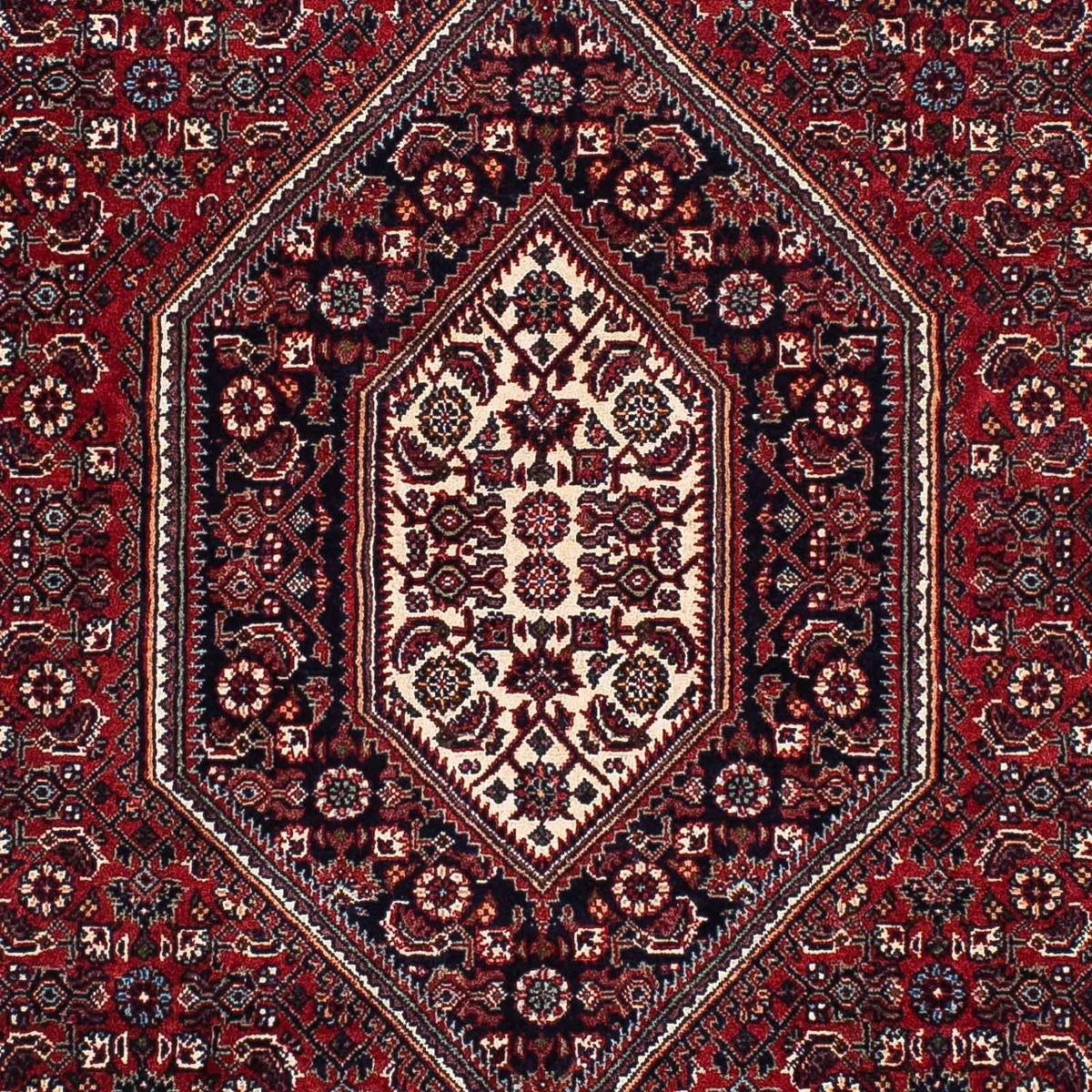 Tapis persan - Bidjar - 206 x 126 cm - rouge foncé