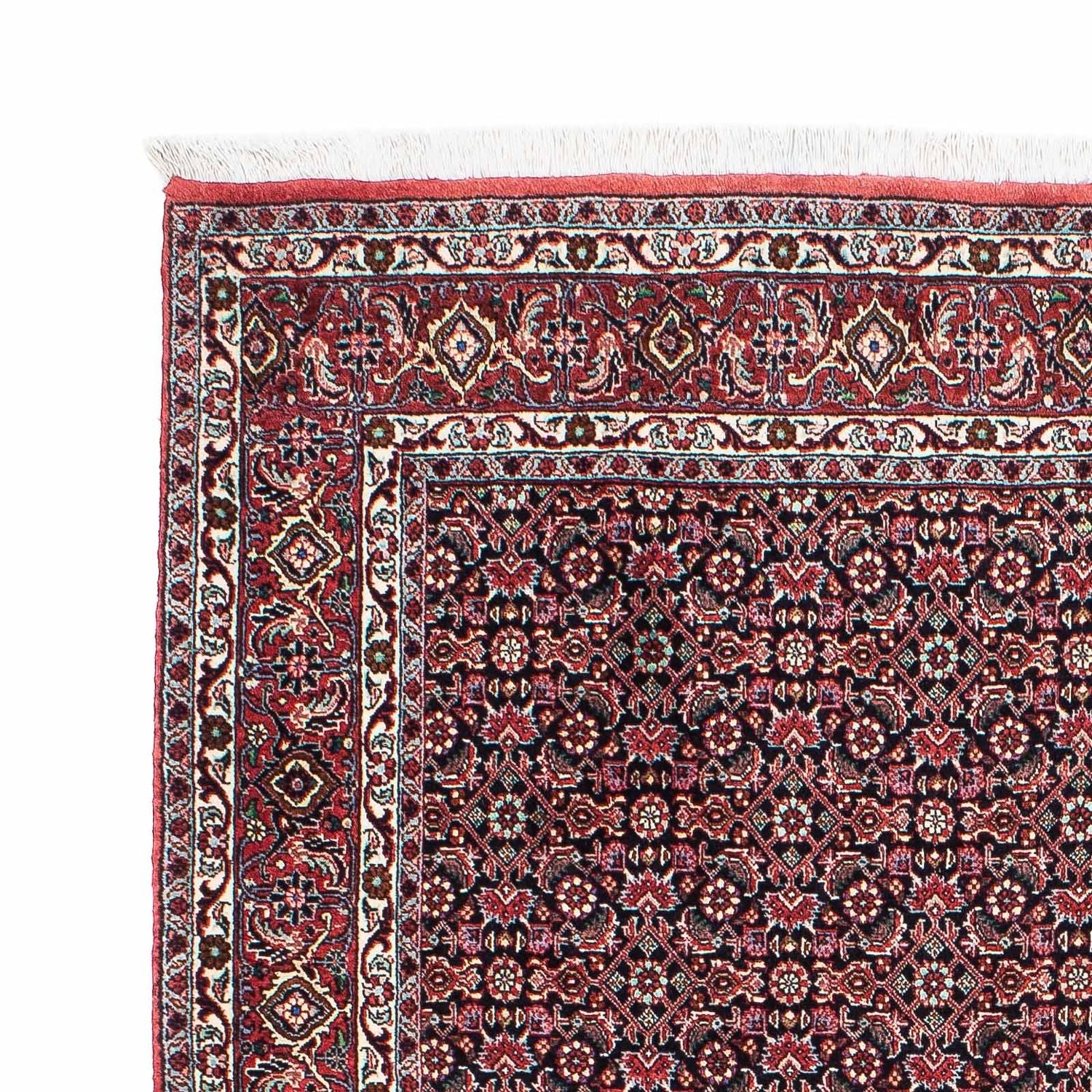 Tapis persan - Bidjar - 203 x 130 cm - rouge clair
