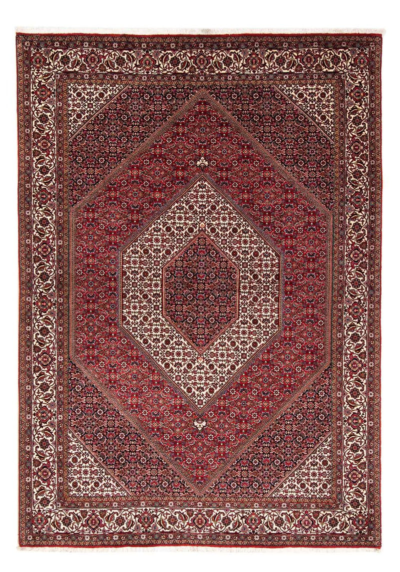 Tapis persan - Bidjar - 246 x 171 cm - rouge foncé
