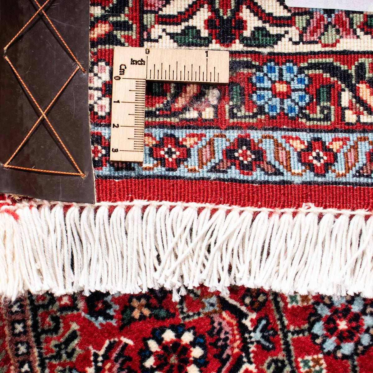 Tapis persan - Bidjar - 246 x 171 cm - rouge foncé