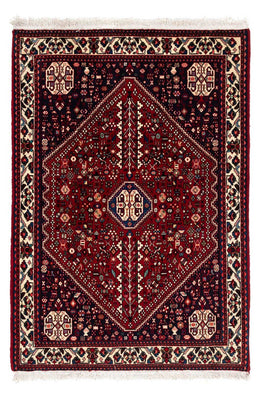 Tapis persan - Nomadic - 150 x 103 cm - rouge foncé