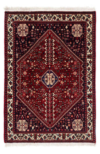 Tapis persan - Nomadic - 150 x 103 cm - rouge foncé