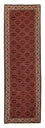 Tapis de couloir Tapis persan - Bidjar - 304 x 86 cm - rouge foncé