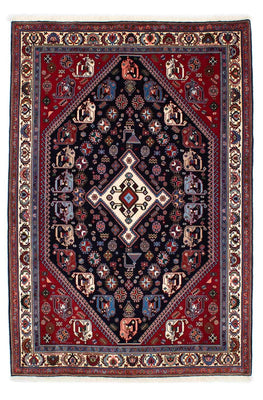 Tapis Gabbeh - Persan Kashkuli - 212 x 143 cm - bleu foncé