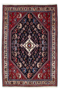 Tapis Gabbeh - Persan Kashkuli - 212 x 143 cm - bleu foncé