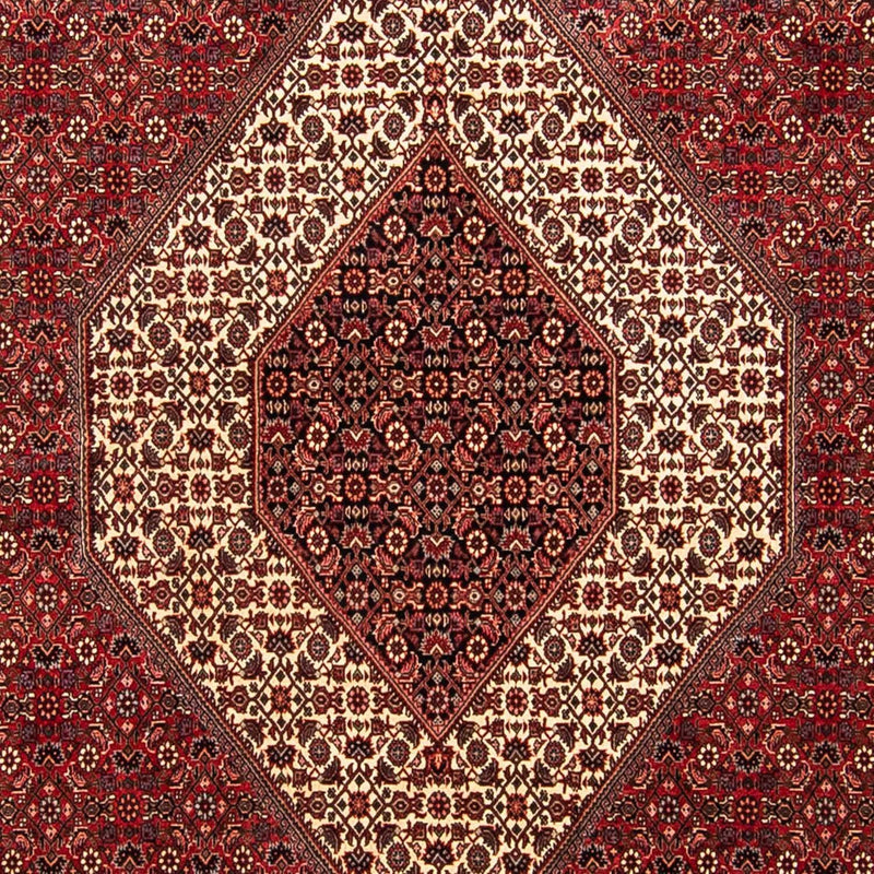 Tapis persan - Bidjar - 304 x 251 cm - rouge foncé