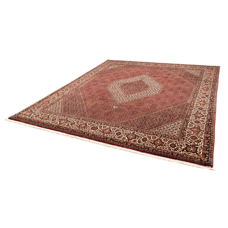 Tapis persan - Bidjar - 304 x 251 cm - rouge foncé