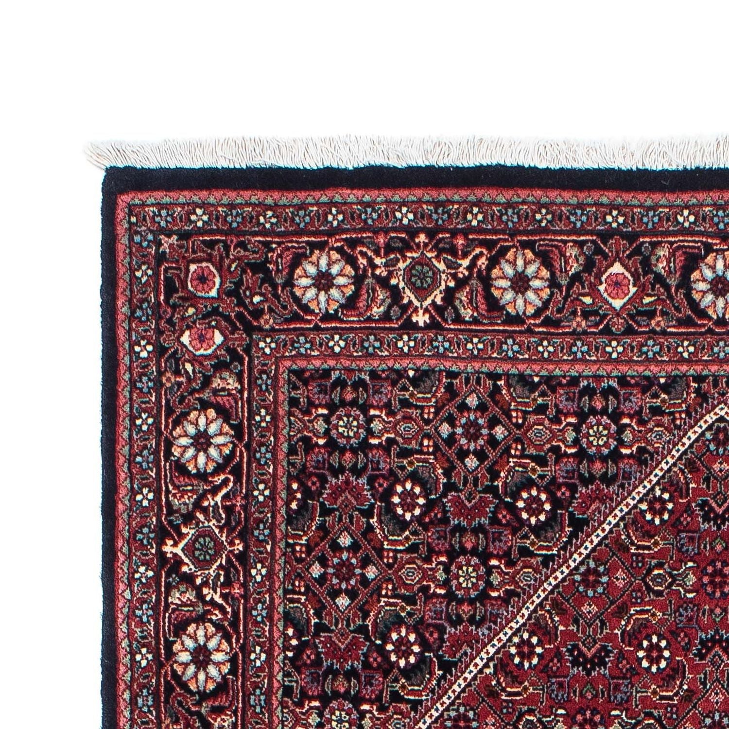 Tapis de couloir Tapis persan - Bidjar - 204 x 103 cm - bleu foncé
