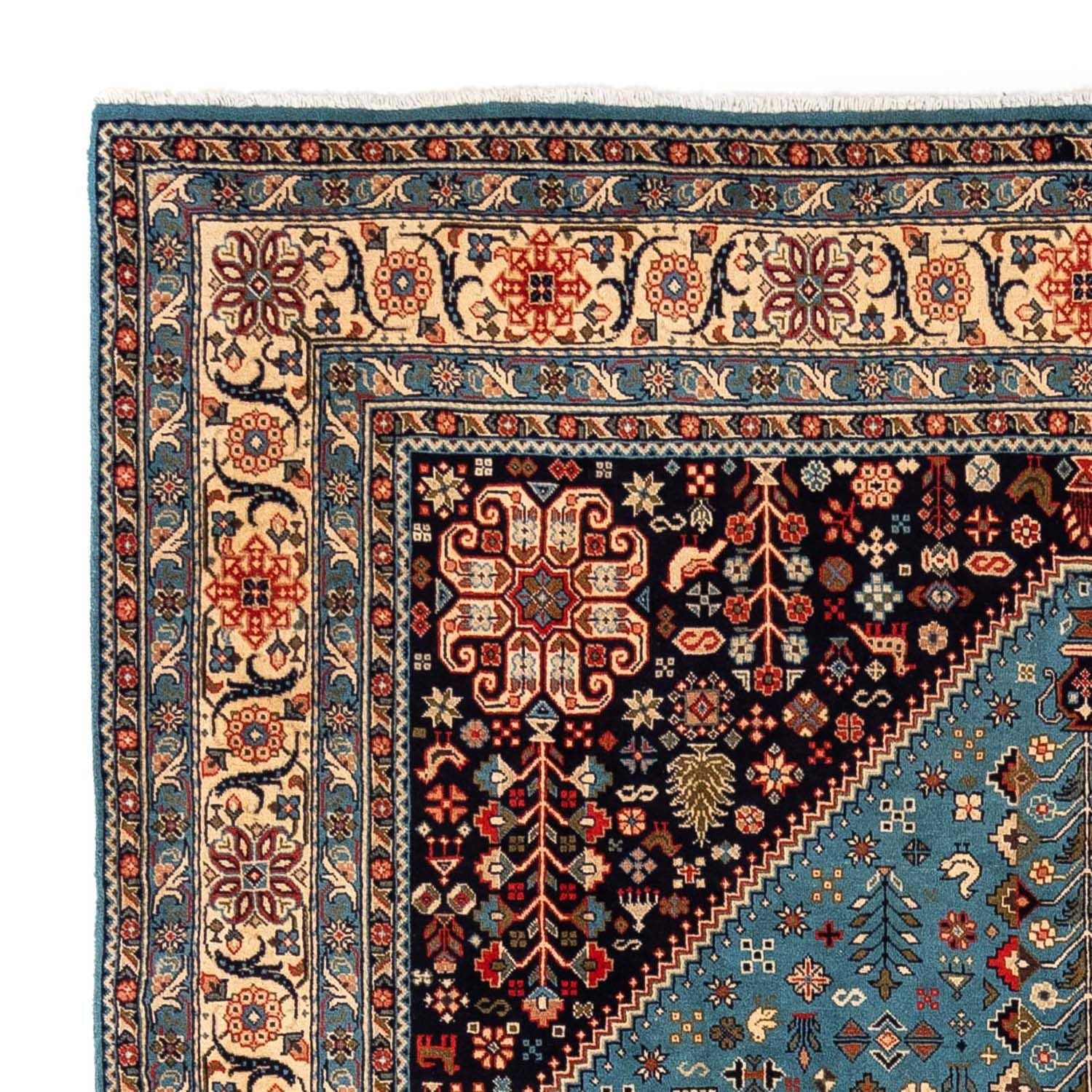 Tapis persan - Nomadic carré  - 214 x 200 cm - bleu