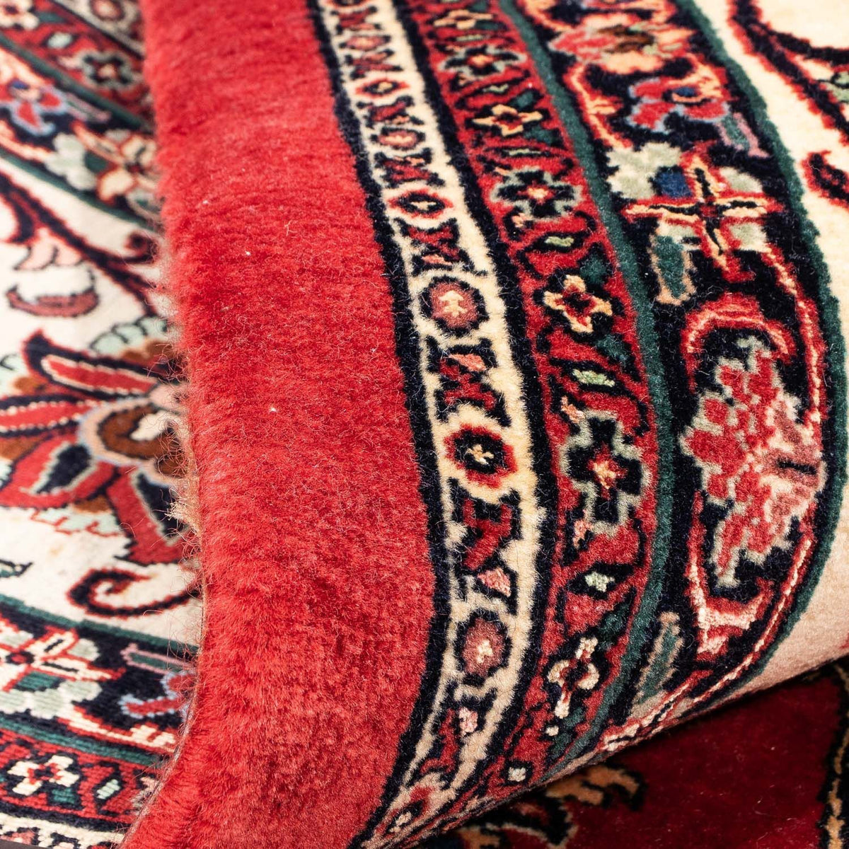 Tapis persan - Bidjar - 284 x 241 cm - rouge foncé