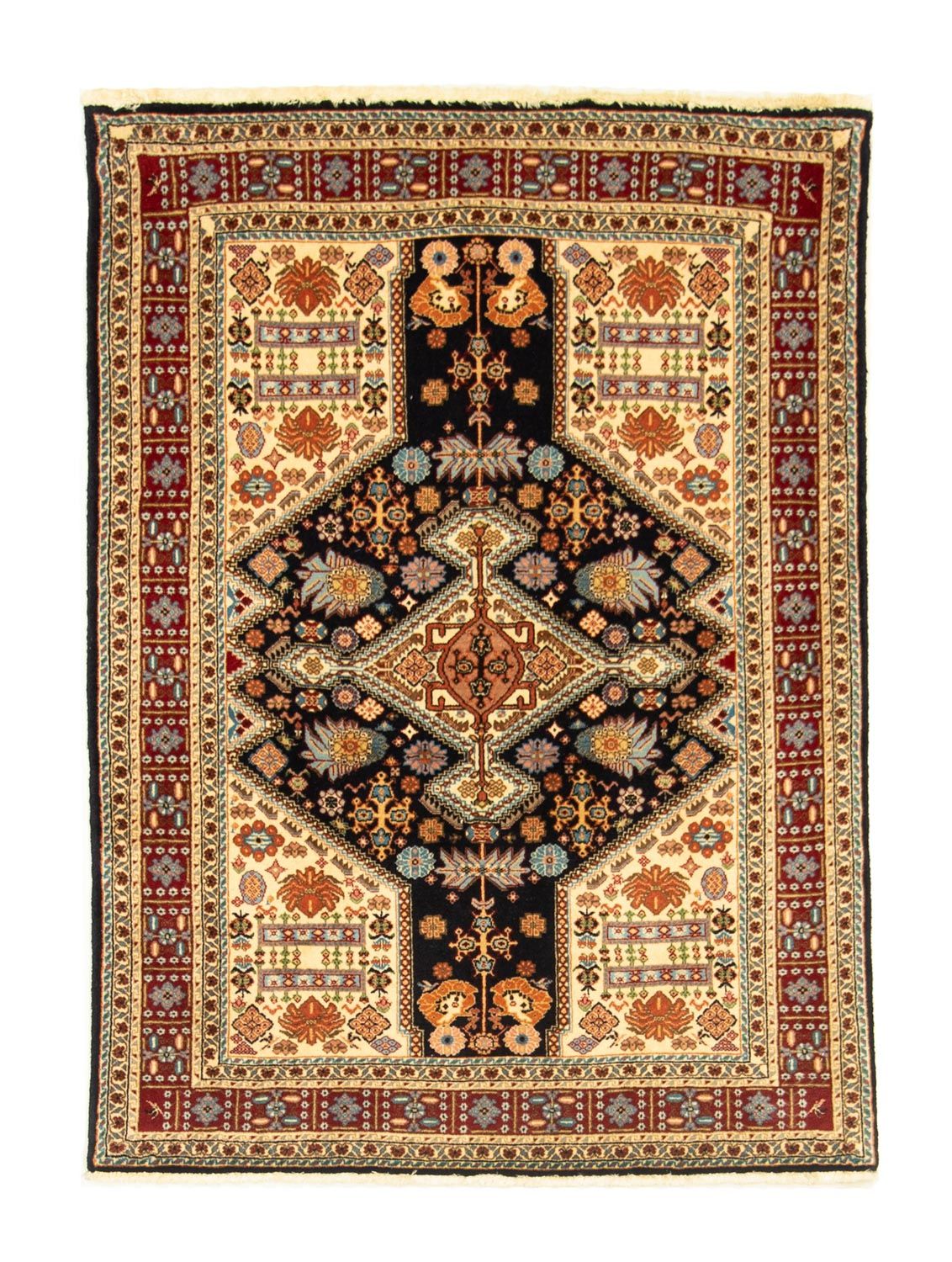 Tapis persan - Nomadic - 138 x 102 cm - noir