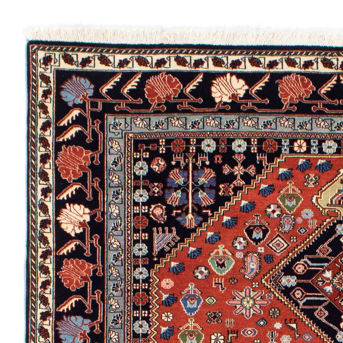 Tapis Gabbeh - Persan Kashkuli - 194 x 156 cm - marron