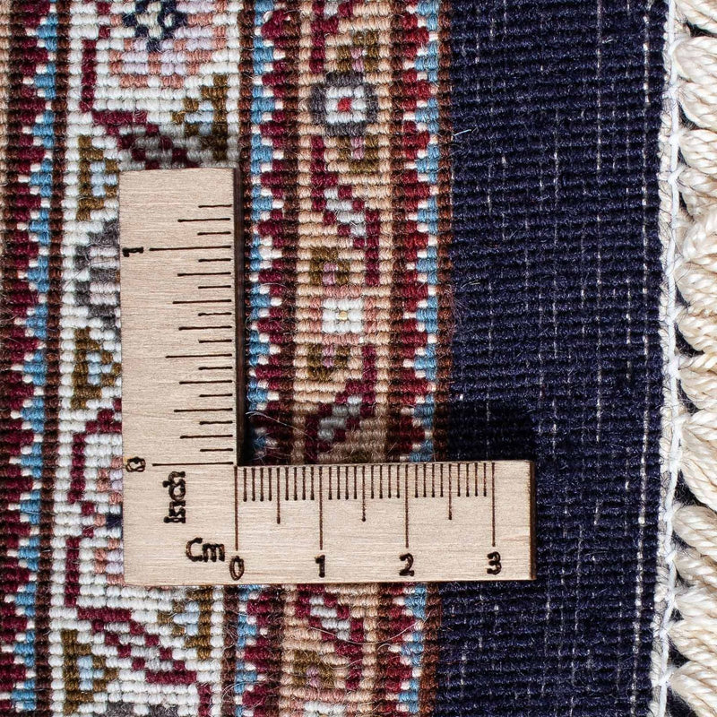 Tapis persan - Tabriz - 213 x 151 cm - bleu foncé