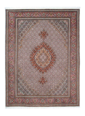 Tapis persan - Tabriz - Royal - 208 x 153 cm - marron clair