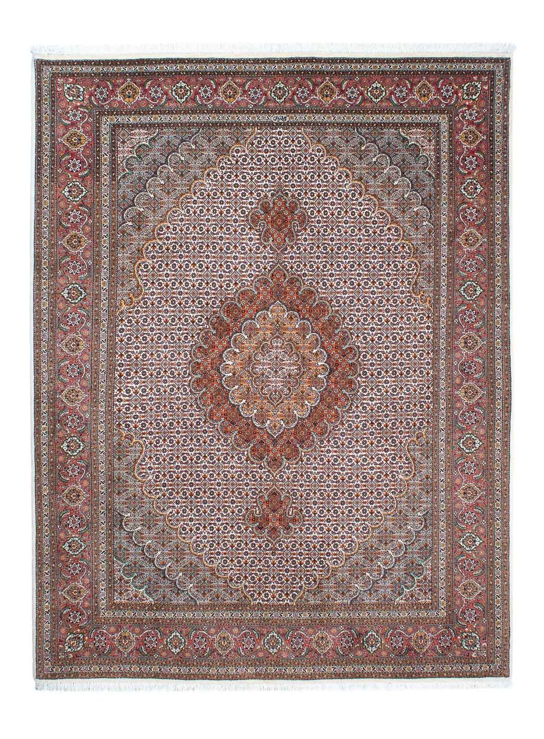 Tapis persan - Tabriz - Royal - 208 x 153 cm - marron clair