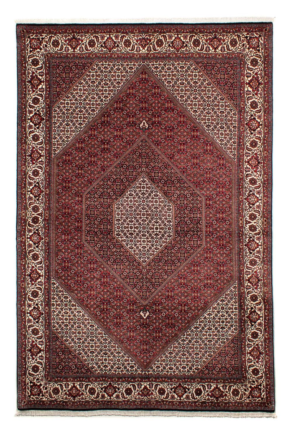 Tapis persan - Bidjar - 304 x 204 cm - rouge foncé