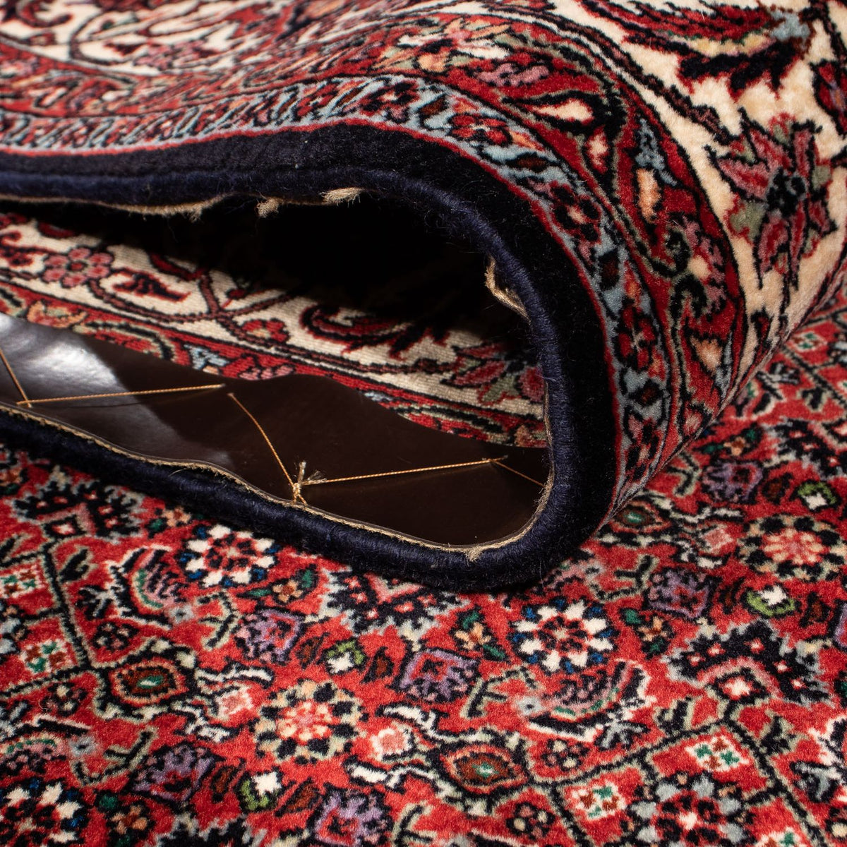 Tapis persan - Bidjar - 304 x 204 cm - rouge foncé