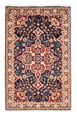 Tapis persan - Tabriz - 134 x 86 cm - bleu foncé