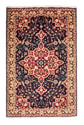 Tapis persan - Tabriz - 132 x 85 cm - bleu foncé