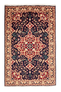 Tapis persan - Tabriz - 132 x 85 cm - bleu foncé