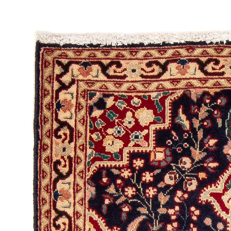 Tapis persan - Tabriz - 132 x 85 cm - bleu foncé