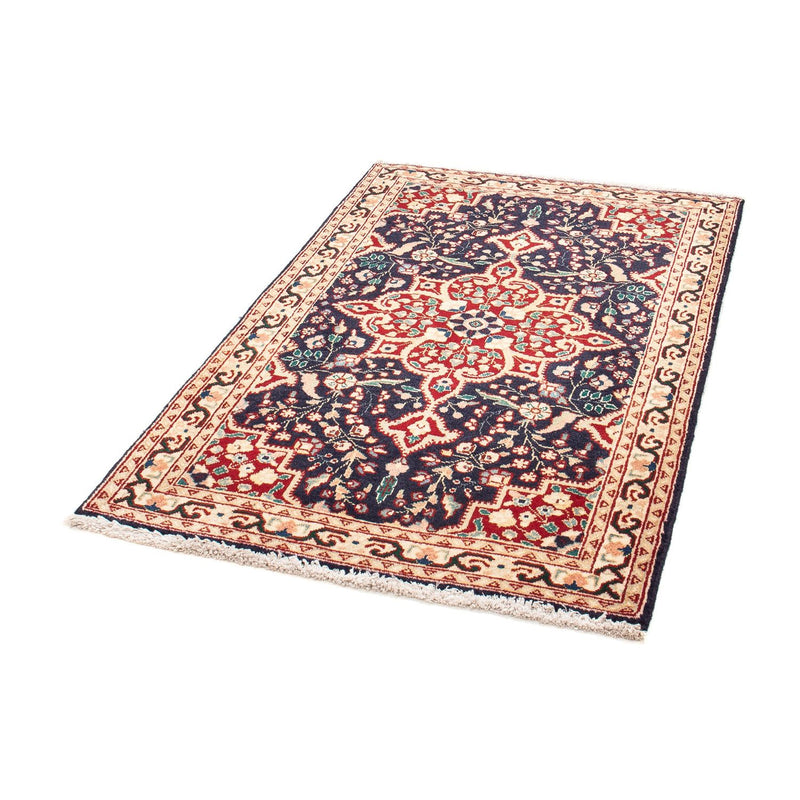 Tapis persan - Tabriz - 132 x 85 cm - bleu foncé