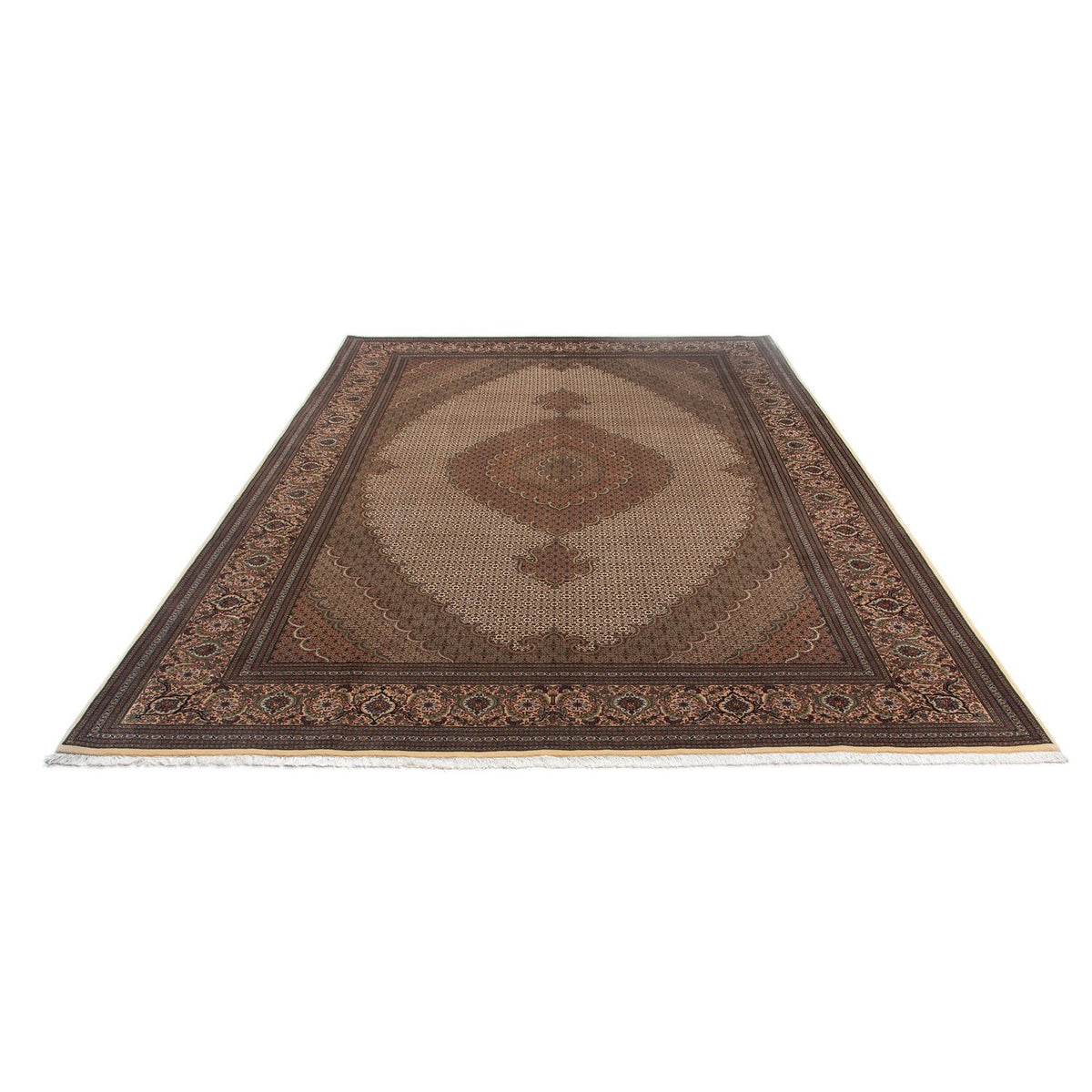 Tapis persan - Nomadic - 360 x 263 cm - marron foncé