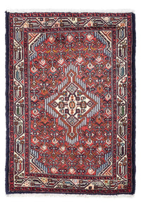 Tapis persan - Nomadic - 122 x 81 cm - rouge clair