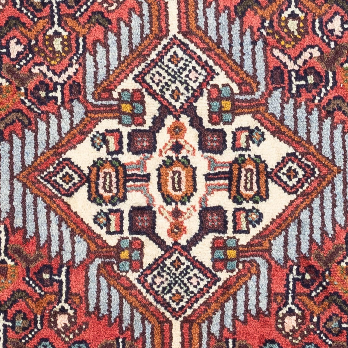 Tapis persan - Nomadic - 122 x 81 cm - rouge clair