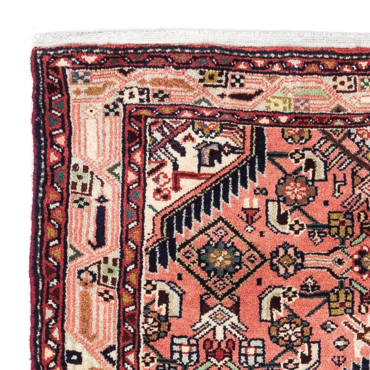 Tapis persan - Nomadic - 115 x 71 cm - rouge clair