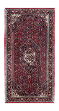 Tapis de couloir Tapis persan - Bidjar - 201 x 100 cm - rouge foncé