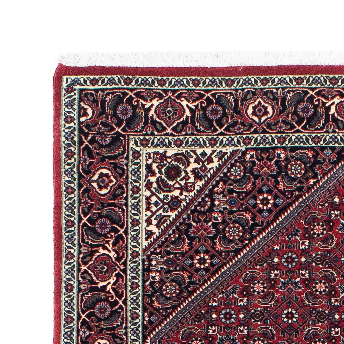 Tapis de couloir Tapis persan - Bidjar - 201 x 100 cm - rouge foncé
