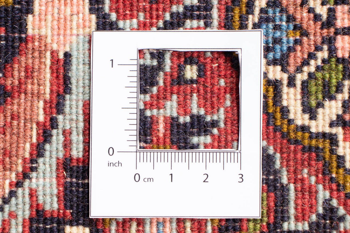 Tapis persan - Bidjar carré  - 197 x 190 cm - rouge clair