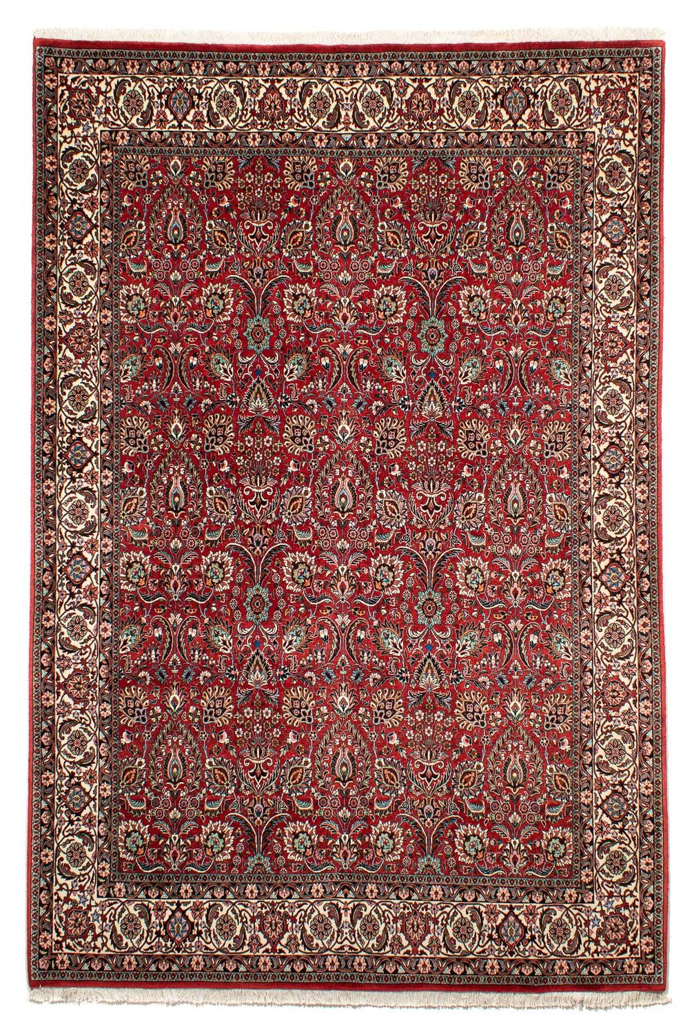 Tapis persan - Bidjar - 286 x 202 cm - rouge foncé