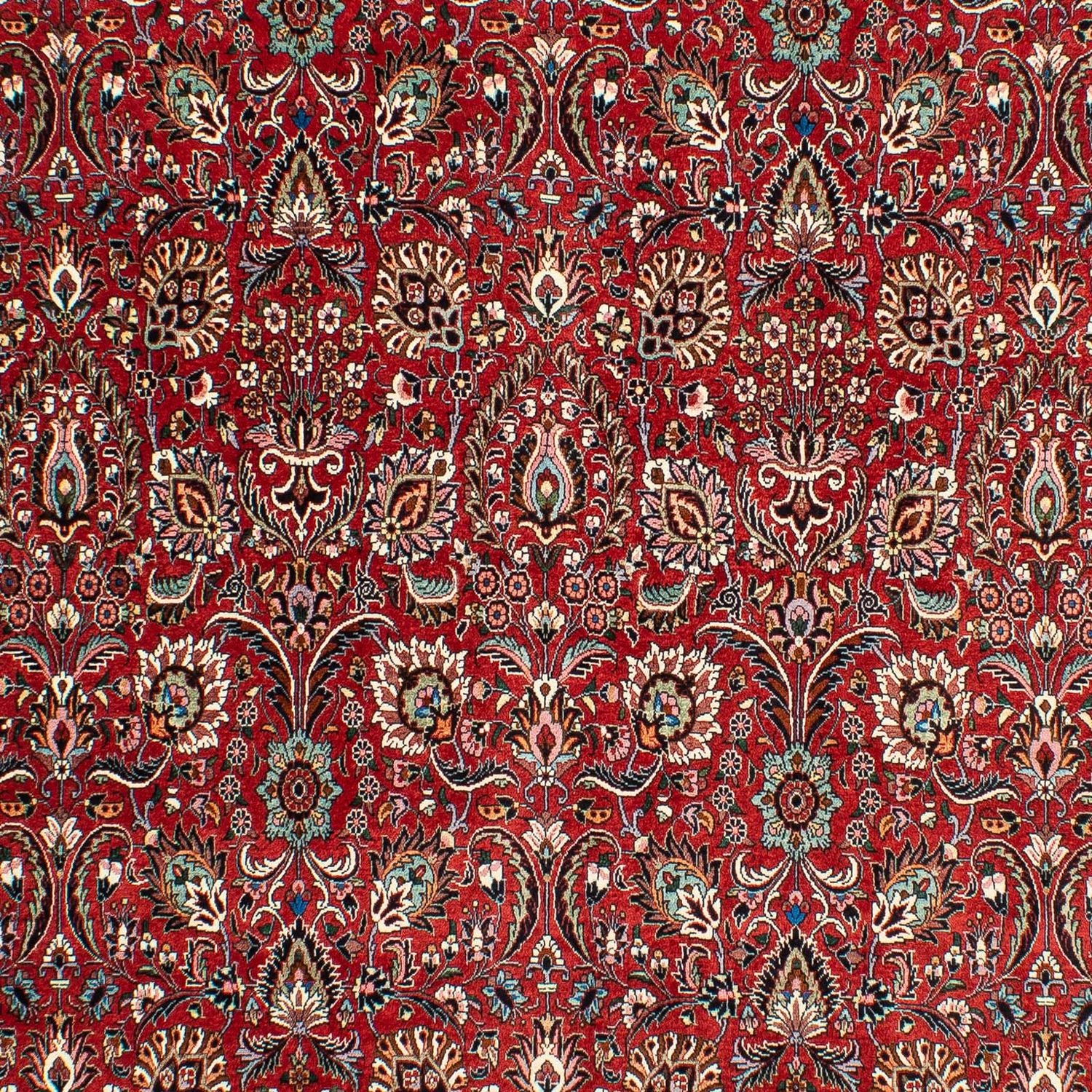 Tapis persan - Bidjar - 286 x 202 cm - rouge foncé