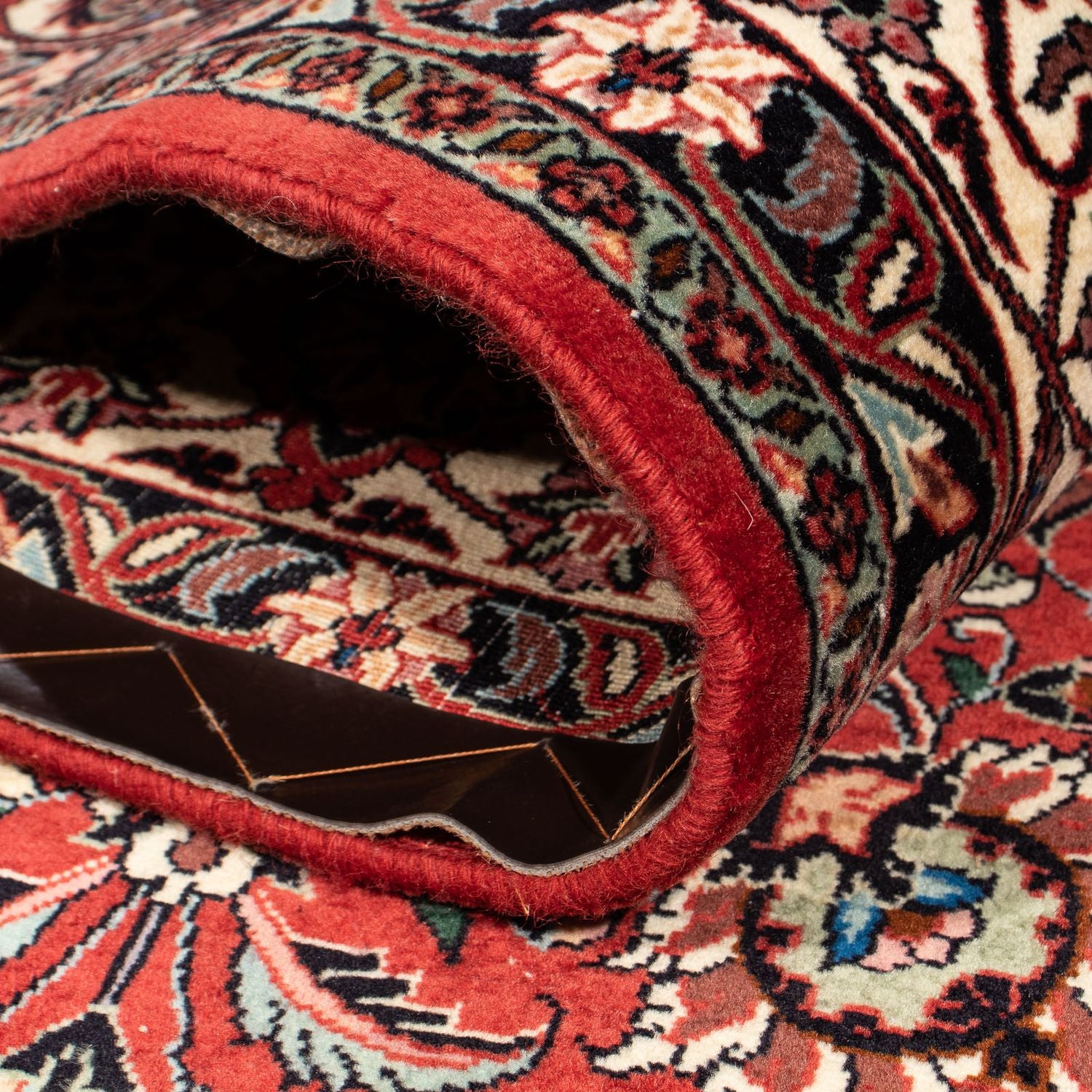 Tapis persan - Bidjar - 286 x 202 cm - rouge foncé
