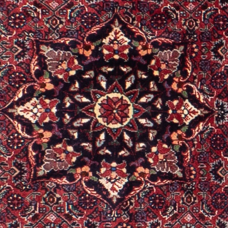 Tapis persan - Bidjar ronde  - 150 x 150 cm - rouge foncé