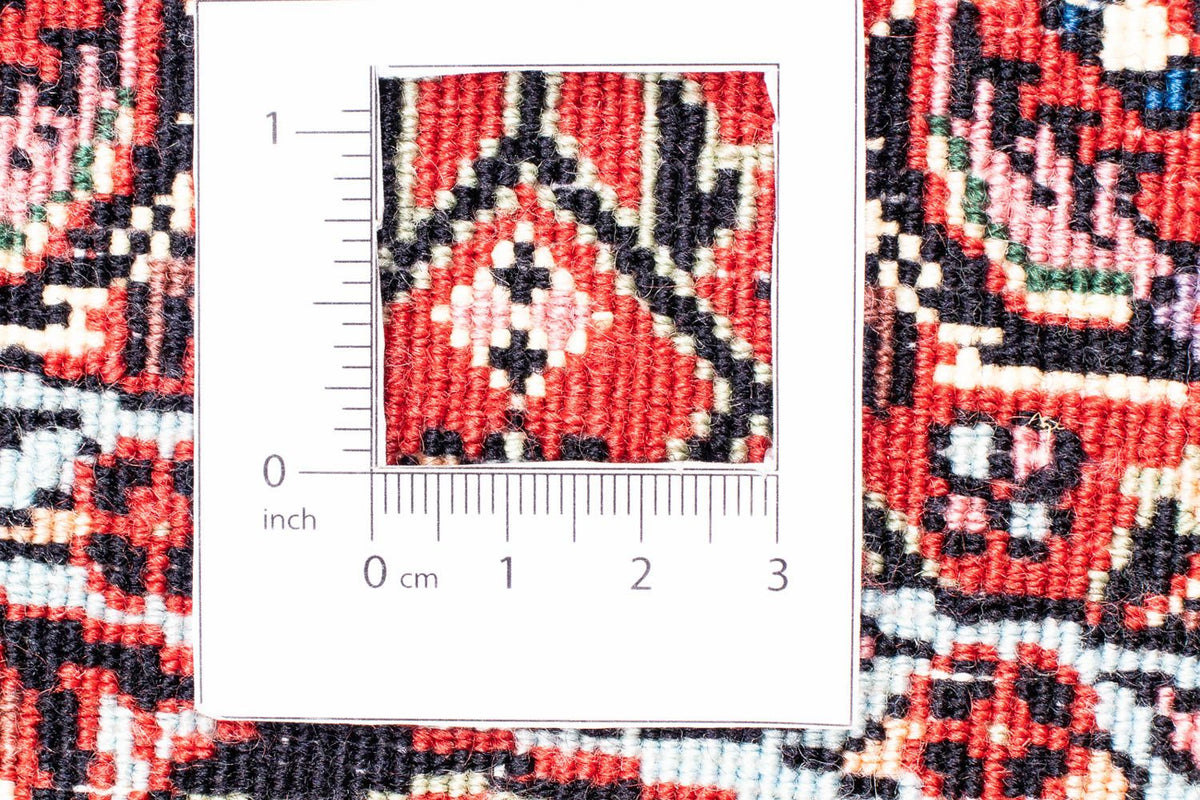 Tapis persan - Bidjar ronde  - 150 x 150 cm - rouge foncé