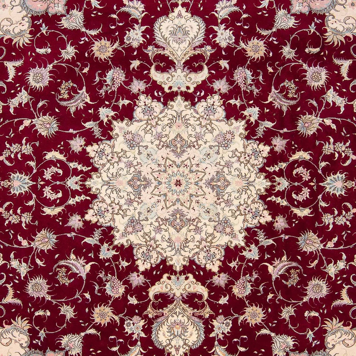 Tapis persan - Tabriz - Royal - 293 x 248 cm - rouge foncé