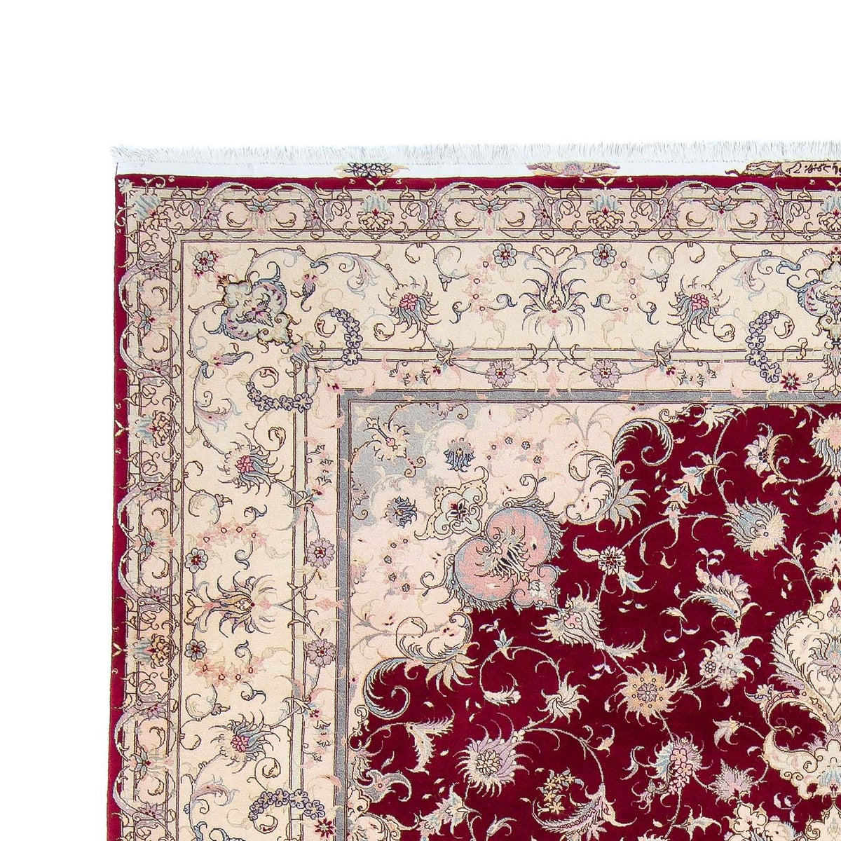 Tapis persan - Tabriz - Royal - 293 x 248 cm - rouge foncé