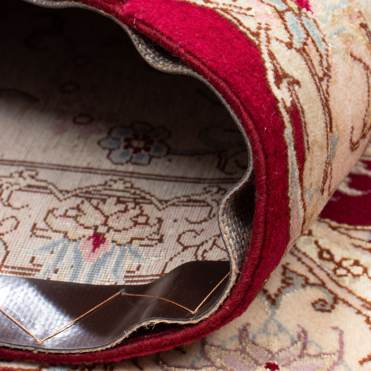 Tapis persan - Tabriz - Royal - 293 x 248 cm - rouge foncé