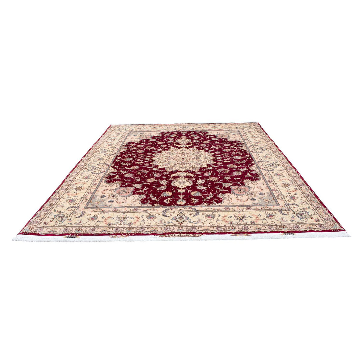 Tapis persan - Tabriz - Royal - 293 x 248 cm - rouge foncé