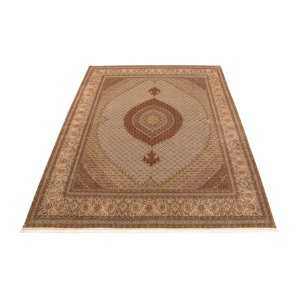 Tapis persan - Tabriz - 387 x 305 cm - marron clair