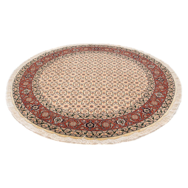 Tapis persan - Tabriz - Royal ronde  - 150 x 150 cm - marron clair