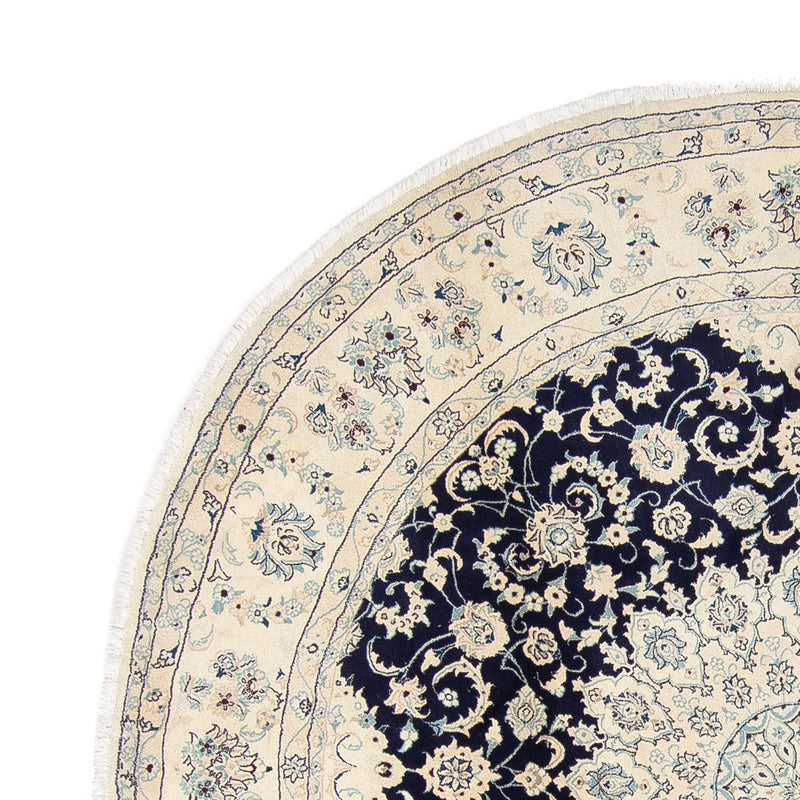 Tapis persan - Nain - 352 x 248 cm - bleu foncé