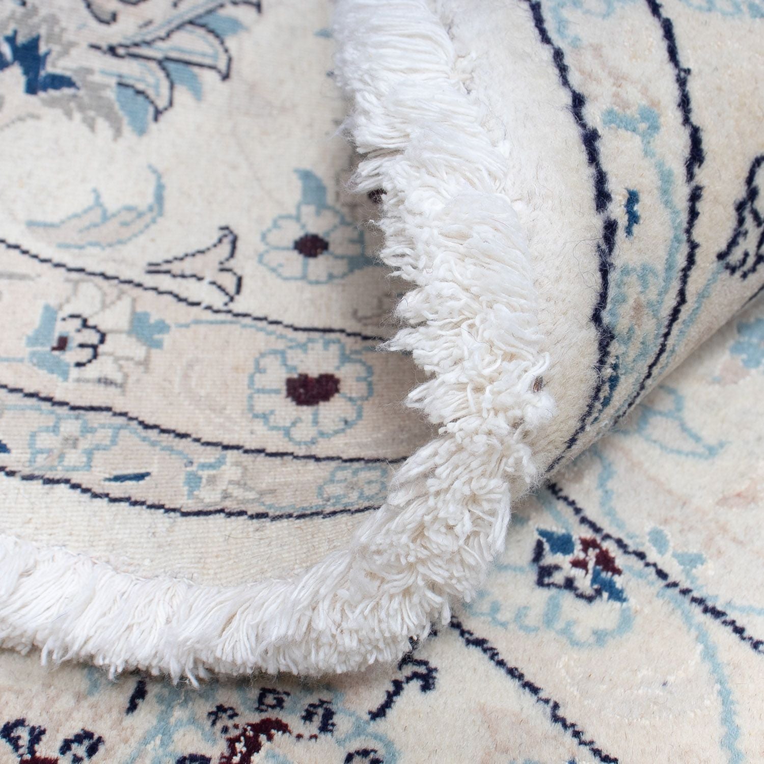 Tapis persan - Nain - 352 x 248 cm - bleu foncé