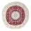 Tapis persan - Nain ronde  - 302 x 302 cm - rouge foncé